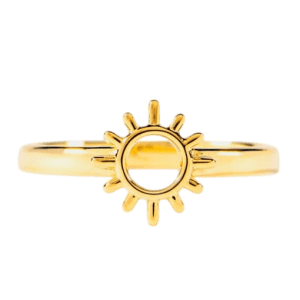 Sun shaped ring