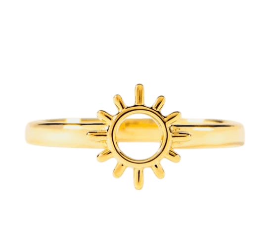 Sun shaped ring