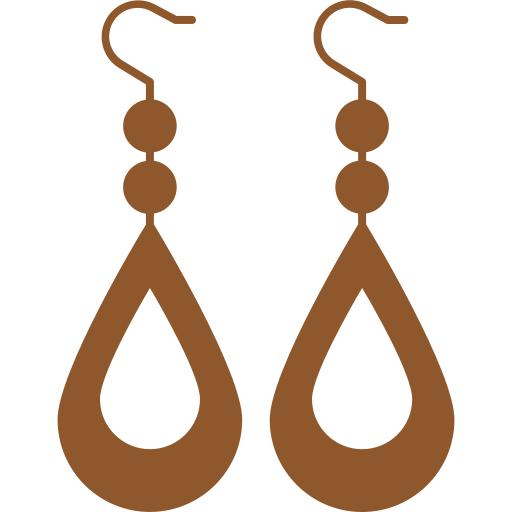Icône boucles d'oreilles